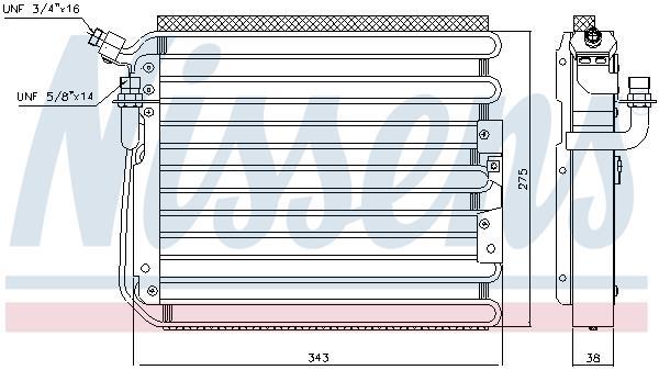 Condenseur, climatisation (Radiateur de climatisation) NISSENS ref. 940551