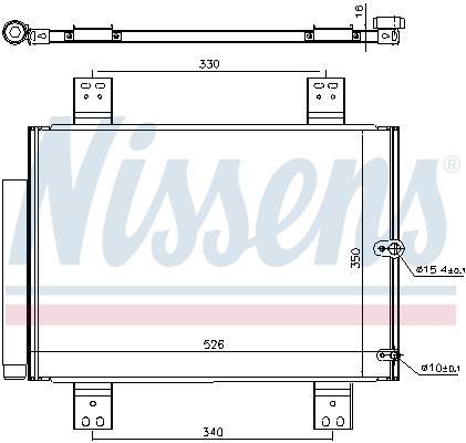 Condensador, aire acondicionado NISSENS ref. 940560