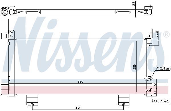 Condenseur, climatisation (Radiateur de climatisation) NISSENS ref. 940571