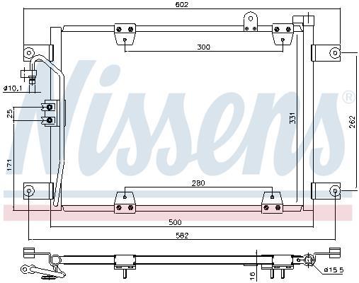 Condenseur, climatisation (Radiateur de climatisation) NISSENS 940578