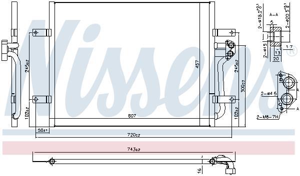 Condenseur, climatisation (Radiateur de climatisation) NISSENS ref. 940585