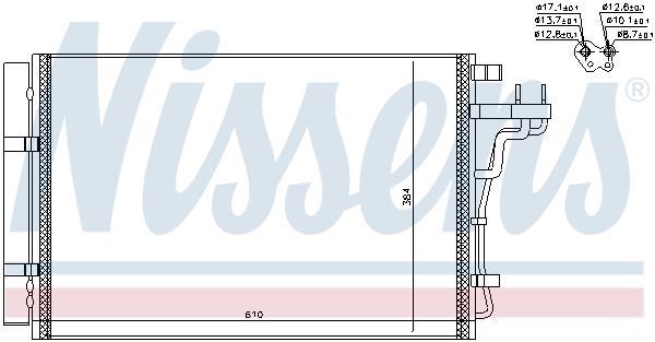 Condensador, aire acondicionado NISSENS ref. 940607
