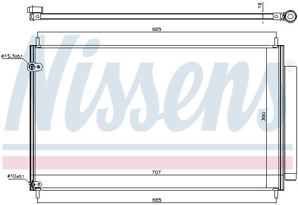 Condensador, aire acondicionado NISSENS ref. 940609
