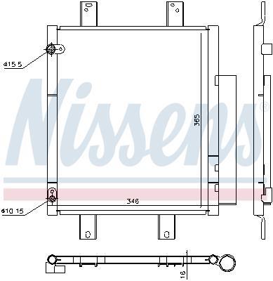 Condensador, aire acondicionado NISSENS ref. 940612