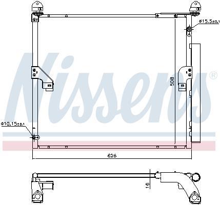 Condenseur, climatisation (Radiateur de climatisation) NISSENS 940623