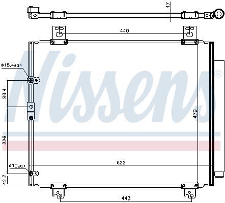 Condenseur, climatisation (Radiateur de climatisation) NISSENS ref. 940625