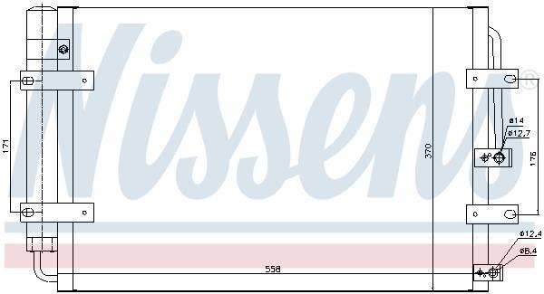 Condenseur, climatisation (Radiateur de climatisation) NISSENS ref. 940631