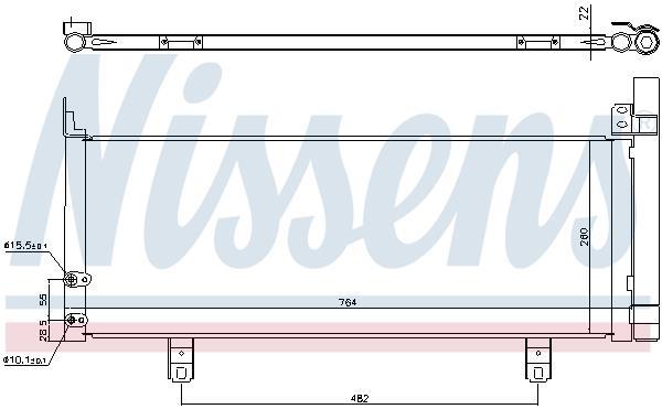 Condensador, aire acondicionado NISSENS 940639