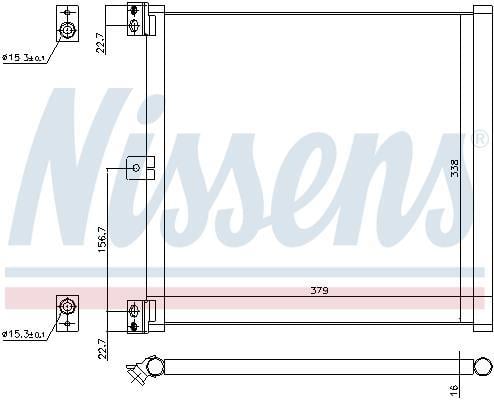Condensador, aire acondicionado NISSENS ref. 940703