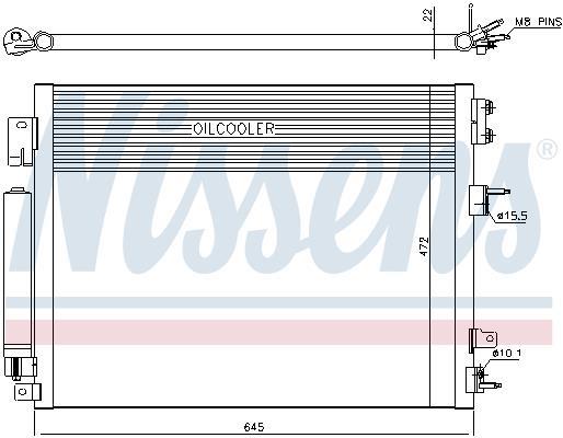 Condensador, aire acondicionado NISSENS ref. 940706