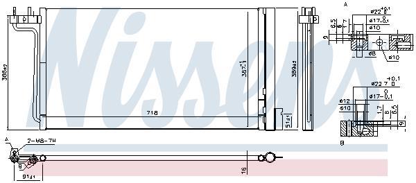Condenseur, climatisation (Radiateur de climatisation) NISSENS 940765