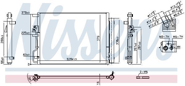 Condensador, aire acondicionado NISSENS ref. 940771