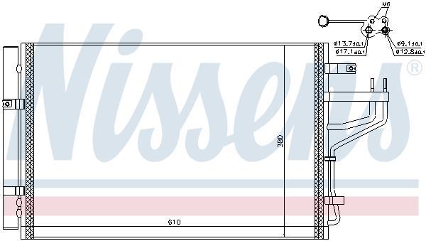 Condenseur, climatisation (Radiateur de climatisation) NISSENS ref. 940774
