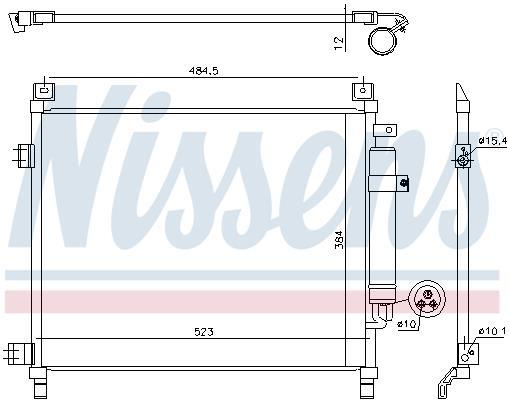Condenseur, climatisation (Radiateur de climatisation) NISSENS ref. 940788