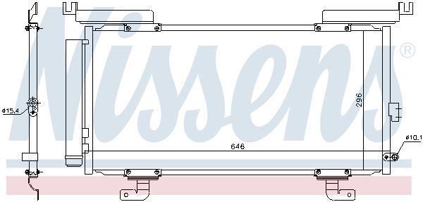 Condensador, aire acondicionado NISSENS ref. 940794