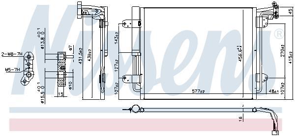 Condensador, aire acondicionado NISSENS ref. 940802