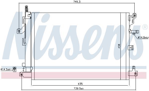 Condenseur, climatisation (Radiateur de climatisation) NISSENS 940830