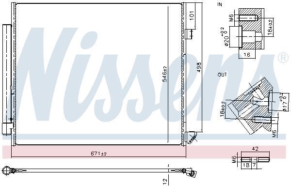 Condenseur, climatisation (Radiateur de climatisation) NISSENS 940852