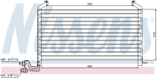 Condensador, aire acondicionado NISSENS ref. 94088