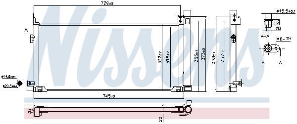 Condensador, aire acondicionado NISSENS ref. 940904