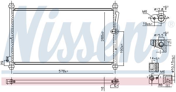 Condenseur, climatisation (Radiateur de climatisation) NISSENS 940928