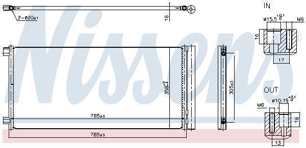 Condenseur, climatisation (Radiateur de climatisation) NISSENS ref. 940948