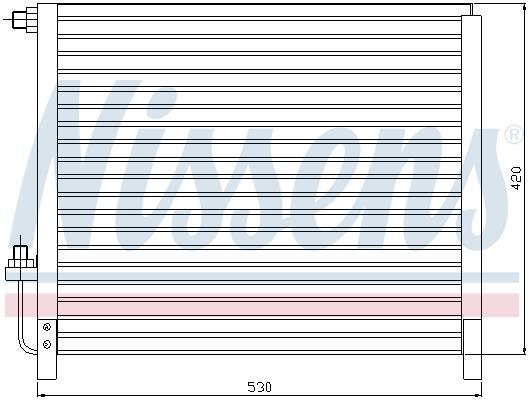 Condenseur, climatisation (Radiateur de climatisation) NISSENS ref. 94096