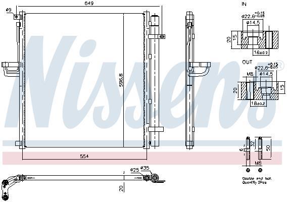Condenseur, climatisation (Radiateur de climatisation) NISSENS 940977