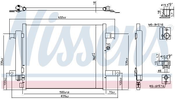 Condenseur, climatisation (Radiateur de climatisation) NISSENS ref. 941044