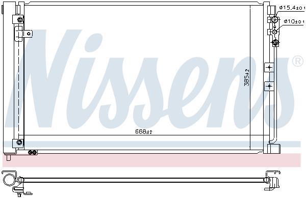 Condenseur, climatisation (Radiateur de climatisation) NISSENS 941083