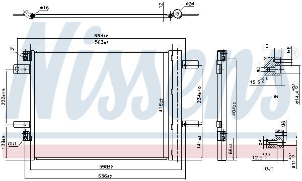 Condenseur, climatisation (Radiateur de climatisation) NISSENS ref. 941091