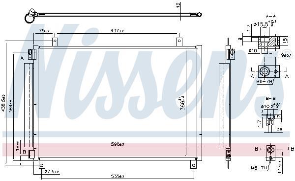 Condenseur, climatisation (Radiateur de climatisation) NISSENS ref. 941106