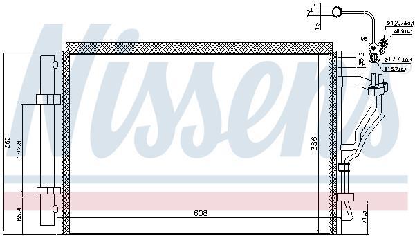 Condenseur, climatisation (Radiateur de climatisation) NISSENS ref. 941126