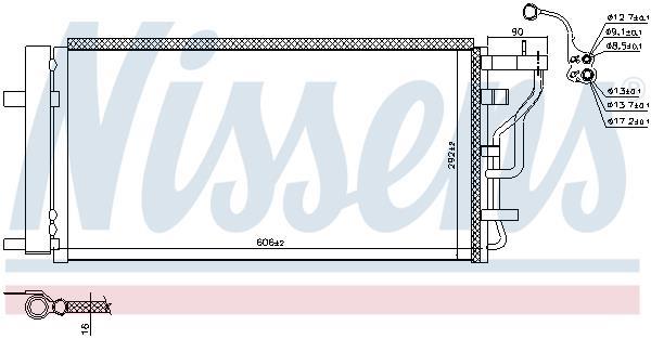 Condenseur, climatisation (Radiateur de climatisation) NISSENS 941131