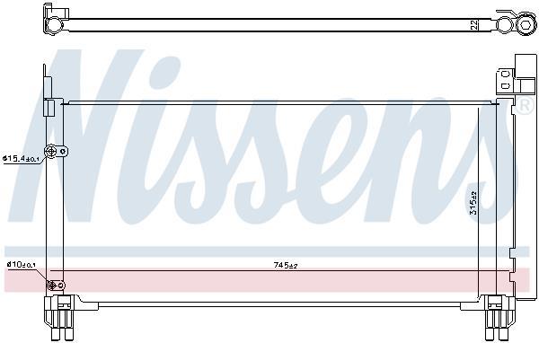Condenseur, climatisation (Radiateur de climatisation) NISSENS 941166