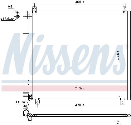 Condenseur, climatisation (Radiateur de climatisation) NISSENS ref. 941170
