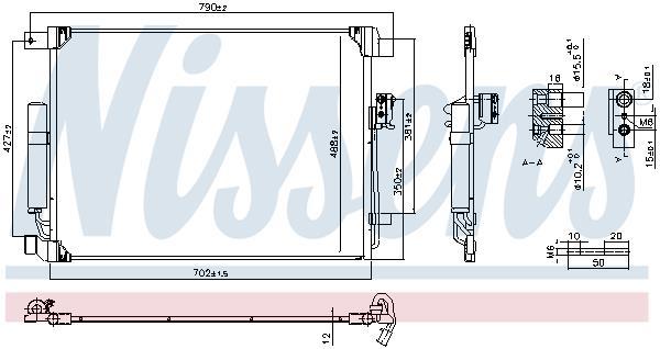 Condenseur, climatisation (Radiateur de climatisation) NISSENS 941208