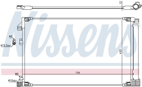 Condenseur, climatisation (Radiateur de climatisation) NISSENS 941217