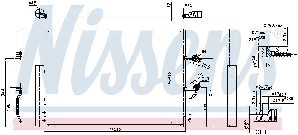 Condenseur, climatisation (Radiateur de climatisation) NISSENS 941263