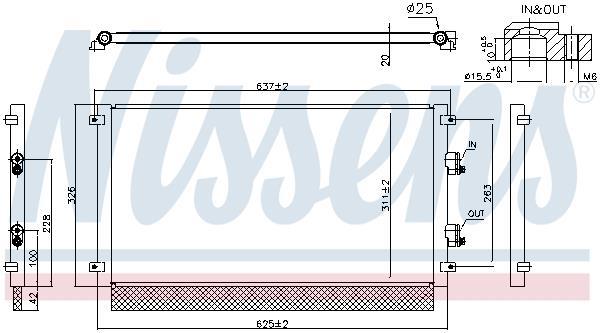 Condenseur, climatisation (Radiateur de climatisation) NISSENS 941294