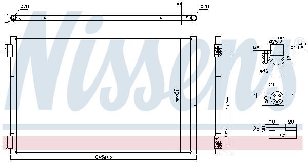 Condenseur, climatisation (Radiateur de climatisation) NISSENS 941297