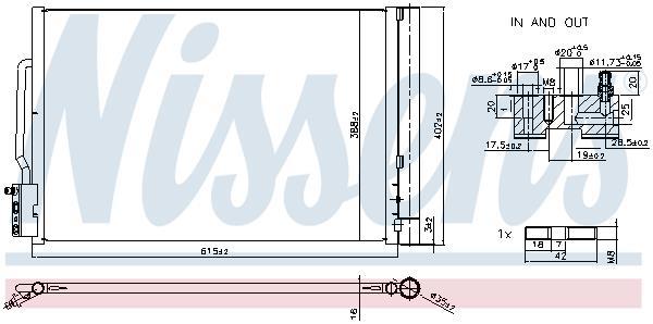 Condenseur, climatisation (Radiateur de climatisation) NISSENS 941341