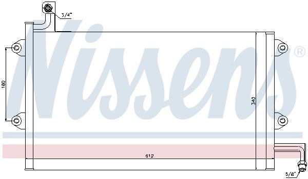 Condensador, aire acondicionado NISSENS ref. 94164