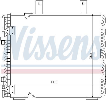 Condensador, aire acondicionado NISSENS ref. 94172