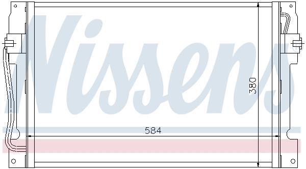 Condensador, aire acondicionado NISSENS ref. 94182