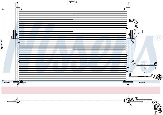 Condensador, aire acondicionado NISSENS ref. 94189