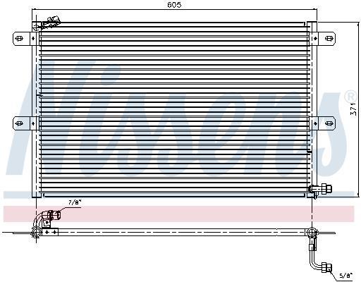 Condensador, aire acondicionado NISSENS ref. 94204