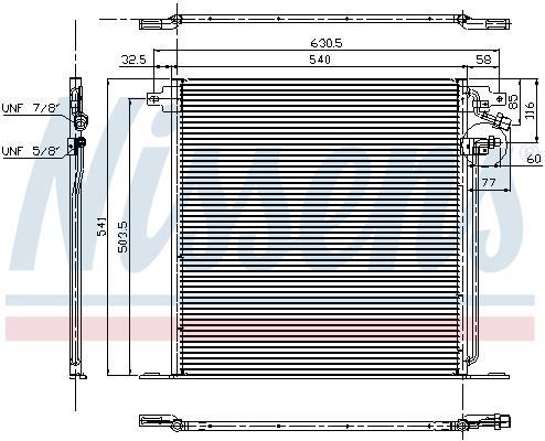 Condensador, aire acondicionado NISSENS ref. 94226