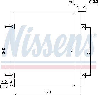Condenseur, climatisation (Radiateur de climatisation) NISSENS ref. 94290