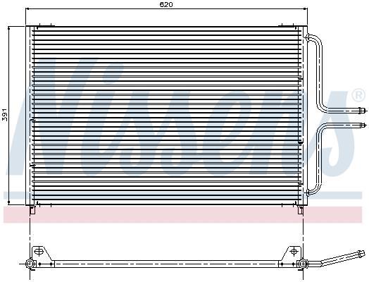Condensador, aire acondicionado NISSENS ref. 94322